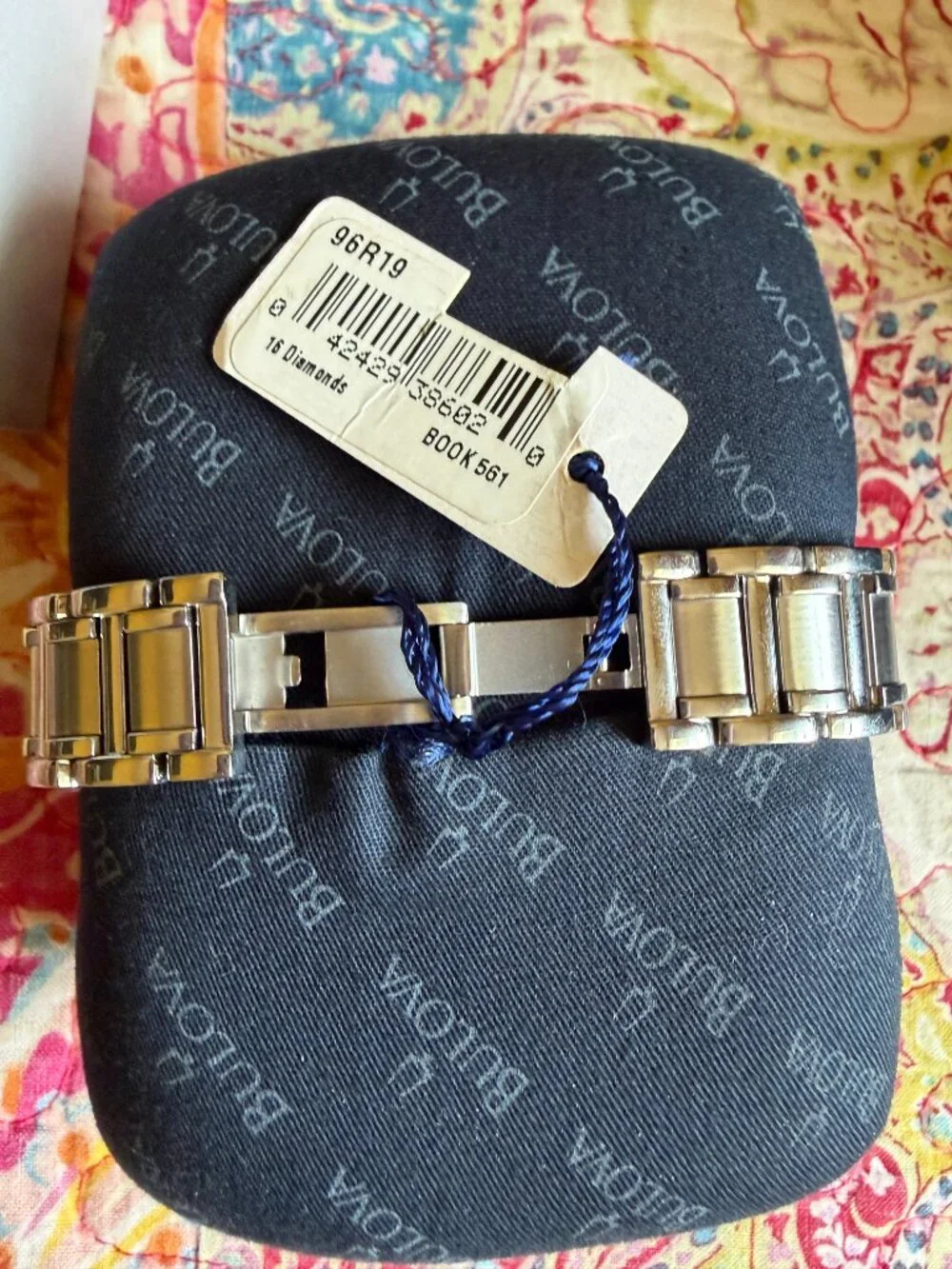 Bulova Women's Diamond Chronograph Watch (Model 96R19) NWT
